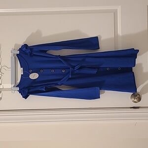 Arshiner Girls Long Sleeve Dress Casual Fall Dress A Line Belted Midi Dress